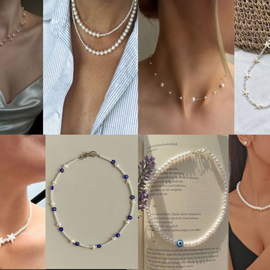 Collares de perlas para fiestas, bodas y novias, ocasión especial - Img 124769179