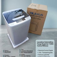 Lavadora Carga Superior Automática Milexus 7.5kg | $250 USD | Envío GRATIS + Factura y Garantía | Digital - Img 57703910