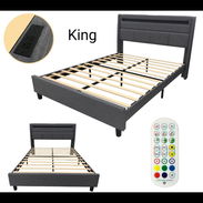 CAMA KING CON LUCES LED, PUERTO USB - Img 56352335