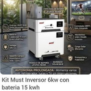 Kit solar 2 en1 must 6kw con 15w ver foto  3 meses de garantía - Img 55624868
