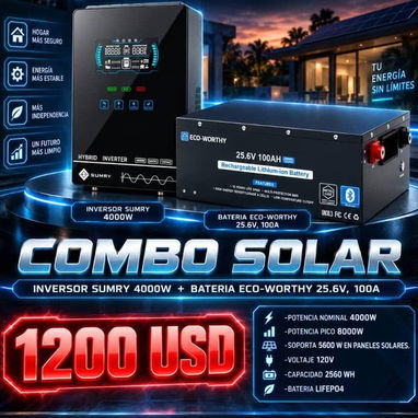 Combos solares de diferentes capacidades y precios P0649-AV004 - 10/10
