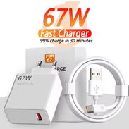 Cargador carga rapida + cable tipo C 67W - Img 53508678