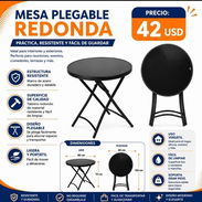 🖤MESA PLEGABLE REDONDA – 80 cm🖤 AX | E01 | 42 USD - Img 56370181