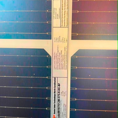 PANEL SOLAR 575W Marca Boviet americano para inversores y ecoflow nuevo con transporte ! - 3/3
