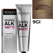Tintes para el cabello estuches de 2 tubos de tintes de 60ml cada uno, sin amoniaco tono 9GI y 6N, Marca REDKEN - Img 57837268