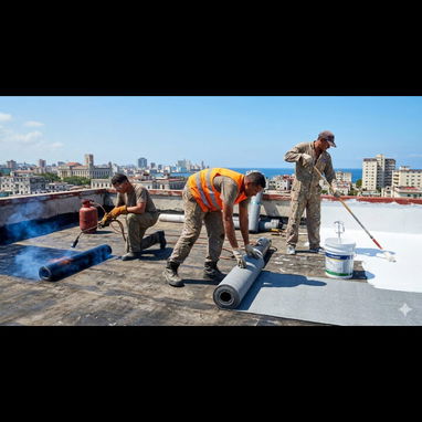 Reparacion de techos con mantas. Brigada de impermeabilización - Img 125233138