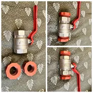 Llave de paso de 1 pulgada y 1/4 con reducidos a 3/4 - Img 55944851