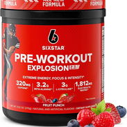 Pre-Workout Explosion Fruit punch (SIXSTAR) - Img 56844861