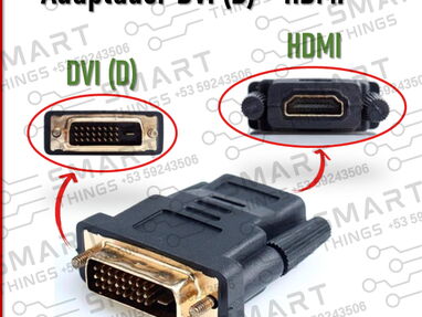 Adaptadores de video* HDMI VGA/ VGA HDMI/ DVI HDMI/ DVI VGA/ Displayport HDMI Tipo C HDMI Splitter HDMI/ Cable HDMI HDMI - Img 65346601