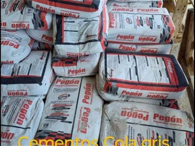 Cemento cola importado de 22kg la bolsa sellada - Img main-image