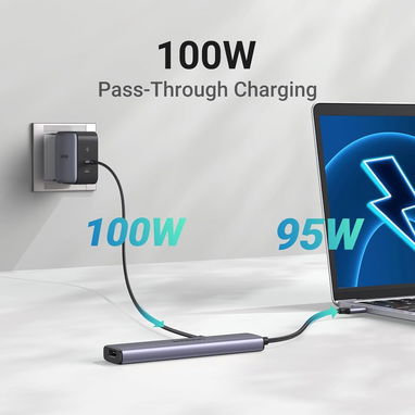 HUB UGREEN USB-C 5 EN 1 HDMI 4K PD 100W USB 3.0 PARA MACBOOK ENVÍO DISPONIBLE + GARANTÍA - 3/8
