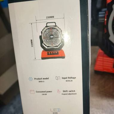 Ventilador Recargable marca KORAL - Img 123359053