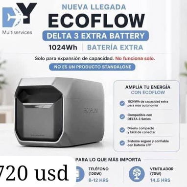 Ecoflow,paneles combos de paneles ,cable - 4/6