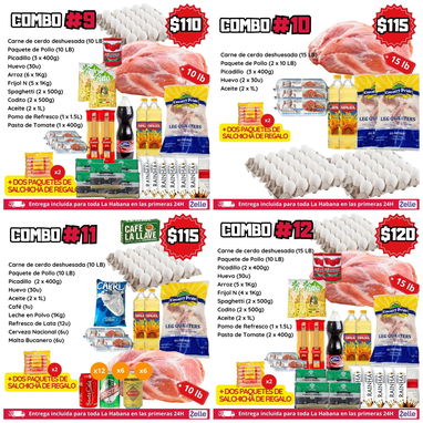 COMBOS DEL COMIDA CON DOMICILIO INCLUÍDO PARA TODA LA HABANA - 4/8