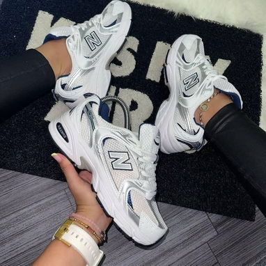 New balance 530 blanco y gris  32 usd. - 2/3