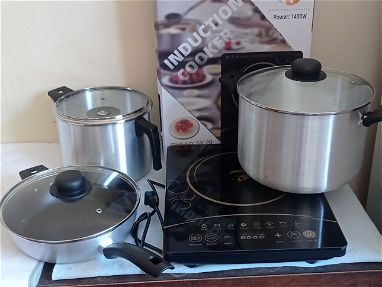 Módulo de cocina de inducción+set de cazuela, jarro y sartén - Img main-image