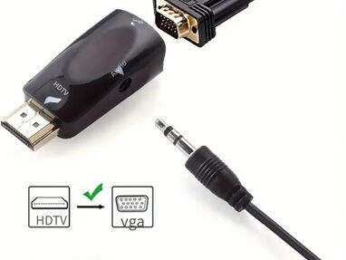 MONITOR - Cable HDMI A VGA 14$ / Cable VGA a VGA=10$ / Adaptador HDMI A VGA Con Cable Audio De 3,5 / Whatsapp 53881002 - Img main-image-45271285