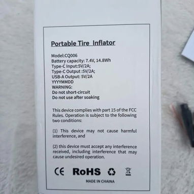 Compresor portátil  para neumáticos modelo 1  50 USD CV - 4/4