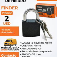 CANDADO DE HIERRO FINDER - Img 55604310