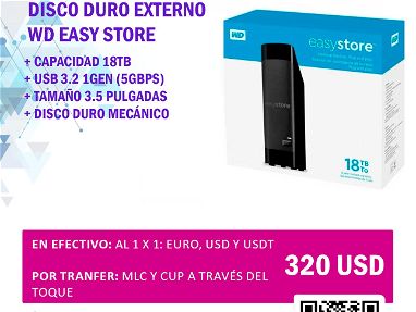 HDD WD-Easy Store 18TB - 320USD | Nuevo a estrenar - Img main-image