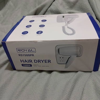 Secadora de pelo pared marca Royal 1500W reales. Ideal para casas de rentas y similares. - Img 122035543