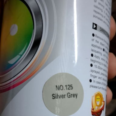 Spray color plata  marca premium - 3/4