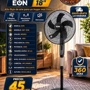 🍃 EON 🍃 VENTILADOR DE PEDESTAL 18" EON. ENTREGA GRATIS CON FACTURA Y GARANTIA. 📲 54833699 - Img 56525389