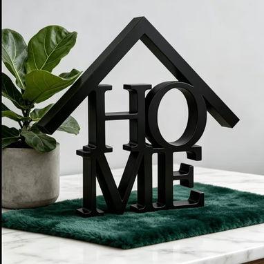 Cartel decorativo con la palabra Home - 2/2