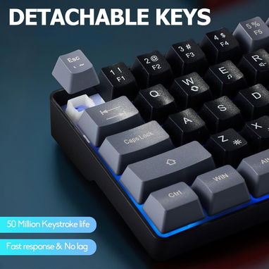 ✔️Teclado Gamer rgb 60% Gaming - 2/5