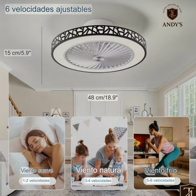 Lámparas con ventilador - 5/7
