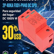 Supresores Pararrayos fotovoltaicos 2P 40KA FXD1 PV40 de DC de los dispositivos de protección del SPD para la seguridad - Img 55879045