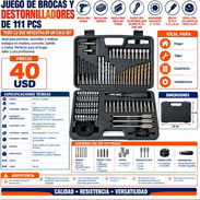 🛠️ JUEGO DE BROCAS Y DESTORNILLADORES DE 111 PCS 🛠️ - Img 57828721