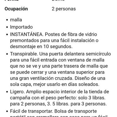 Tienda de campaña  ⛺ - 4/5