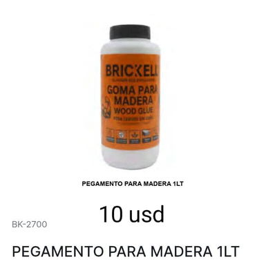 Pegamento para madera y encuadernación ,Acetato1 ltr - 2/2