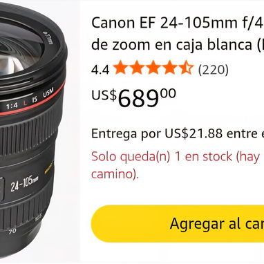 📸 cámara CANON 6D  _ 24 -105 MM f\4 FULL FRAME - Img 127391386