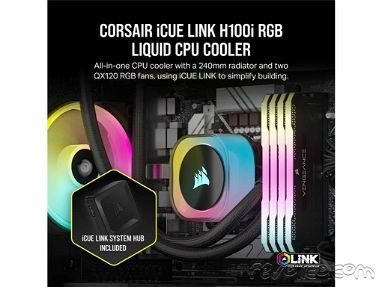 0km✅ Disipador Líquido Corsair iCUE LINK H100i RGB 📦 63cfm ☎️56092006 - Img 68384310