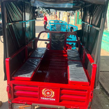 TRICICLO ELECTRICO TRAKTION  CARACTERÍSTICAS - Motor de 1200w - ⁠bateria de 60v x 58amp - ⁠capacidad de carga 400 kg - ⁠ - 3/6