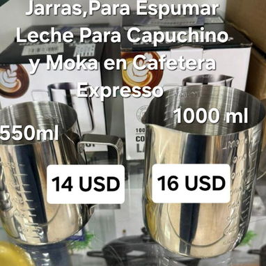 Jarra Espumar Leche En Cafetera Expresso y Capuchino Art - Img 117888556