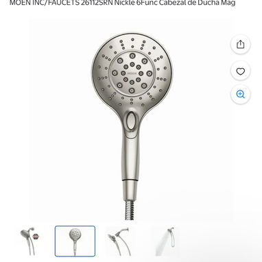 MOEN INC/FAUCETS 26112SRN Nickle 6Func Cabezal de Ducha Mag - Img 119047948