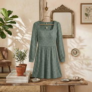 Vestido OFEEFAN Gris Verdoso M 25 - Img 57754310