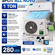 Split All Novu de 1 Ton ,Smart Life ( Conectividad WIFI),Display Digital , Kit de instalacion incluido + protector de vo - Img 55636701