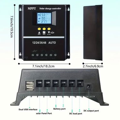 Controlador carga solar MPPT 100A - Img 122995288