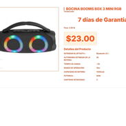 Bocina Bluetooth Booms Box 3 Mini con Bluetooth V5.1 Pro por $23 VPT#-0043 - Img 55655963