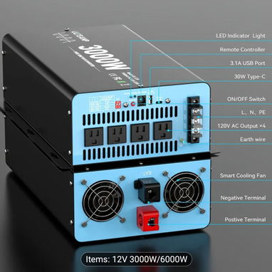 Inversor de corriente Onda Pura Sinusoidal 3000W - Img 118095379