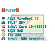xLAPTOP 🎁NUEVA🎁📦CAJA, ASUS VivoBook 17 (X712JA), 17.3", Intel Core i5-1035G1, 12GB RAM, 1TB - Img 57080002