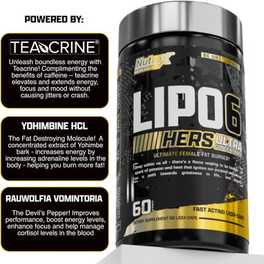 Lipo-6 Black Hers Ultra Concentrado (Nutrex) 60Cap-30serv - Img 117395438