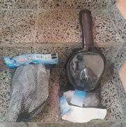 Súper Careta de buceo moderna, para niños. El esnolquer no va en la boca sino que proporciona aire  a toda  la máscara q - Img 50509470