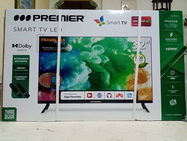 Televisor Premier 32" nuevo, incluye 2 mandos y base para la pared (56693449) - Img main-image