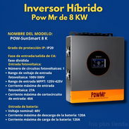 Inversor híbrido Pow Mr 8KW - Img 58275419
