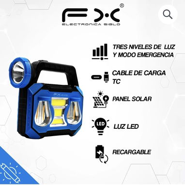 lampara recargable con panel solar - Img 119229199